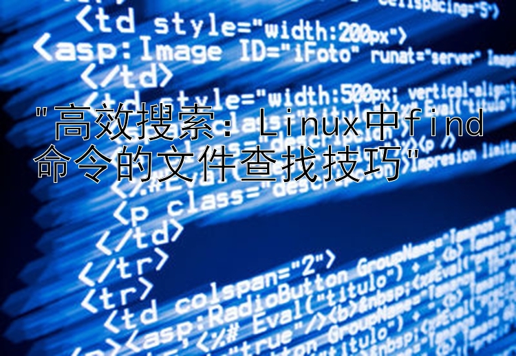 高效搜索：Linux中find命令的文件查找技巧