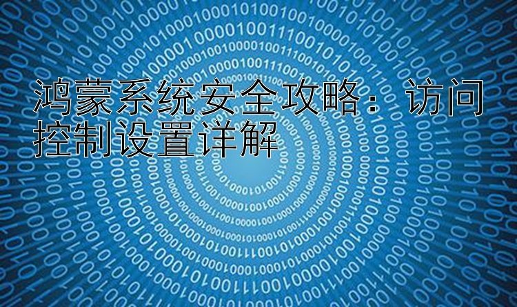 鸿蒙系统安全攻略：访问控制设置详解