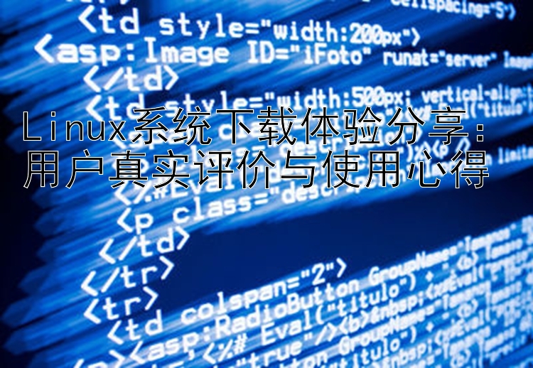 Linux系统下载体验分享：用户真实评价与使用心得